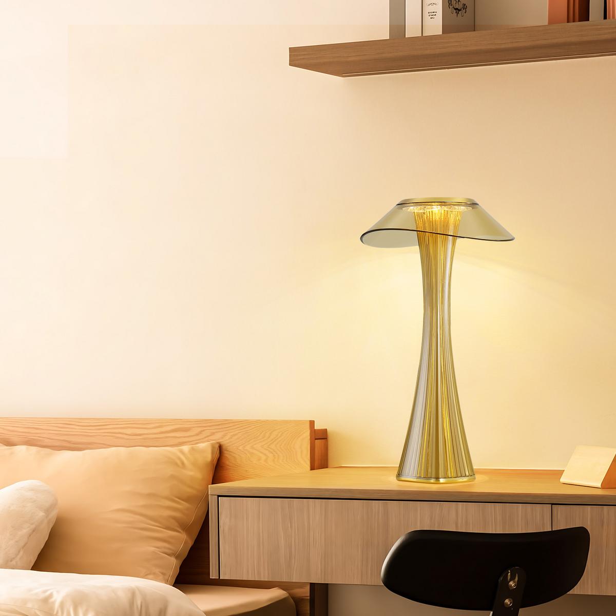 LED TISCHLEUCHTE Rendina - Goldfarben, Metall (15.1/15.1/27.4cm) - Nettlife