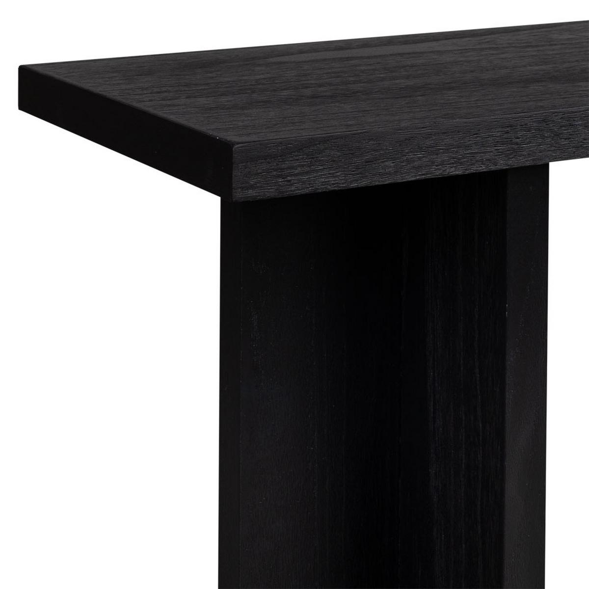 FLURTISCH aus Holz, schwarz, 120x40x81 - Schwarz, Holz (40/120/81cm) - Wanderlust