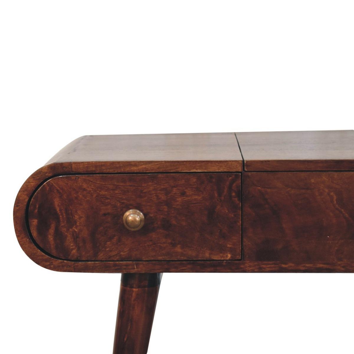 SCHMINKTISCH California - Braun, Holz (40/80/100cm) - Artisan Furniture