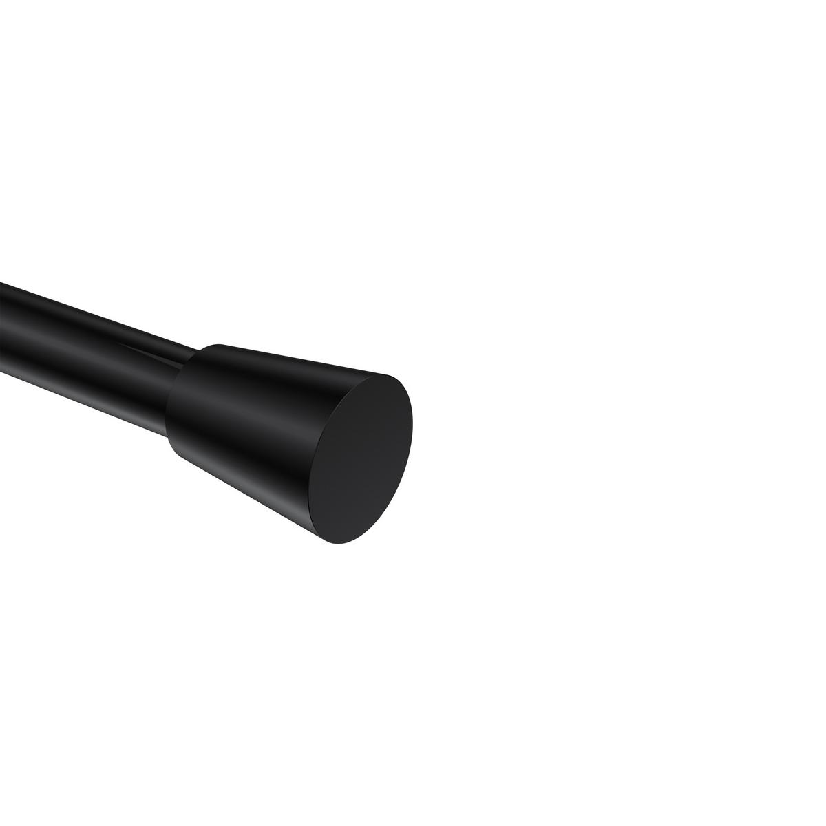 ENDSTÜCKE FÜR GARDINENSTANGEN 20 mm Ø, Sitra Schwarz, Packung 2 Stück - Schwarz, Metall (4.1/3/3cm) - INTERDECO