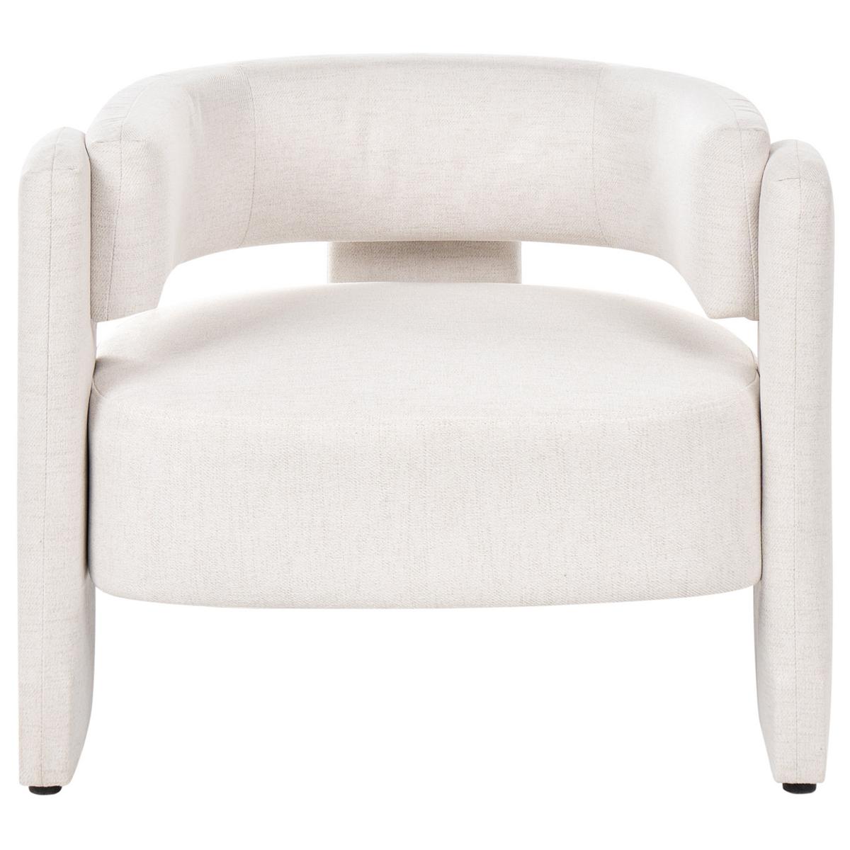 SESSEL Stoff Cremeweiß Maggeby - Weiß, Textil (79/69/69cm) - Beliani