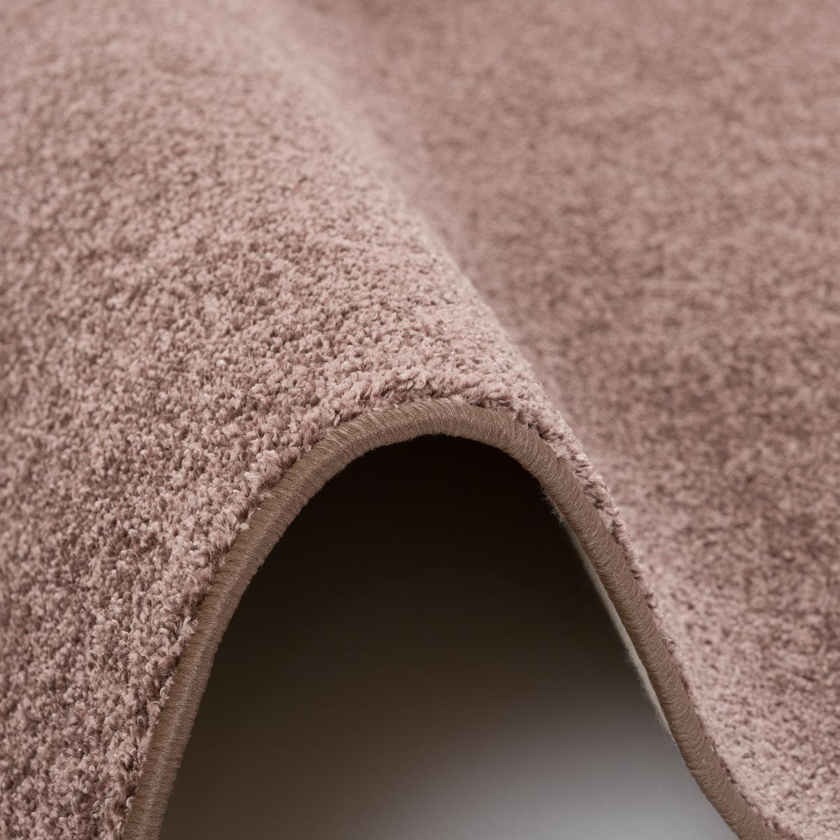 HOCHFLOR VELOURS TEPPICH LUNA - Mokka, Textil (100/100cm) - Snapstyle