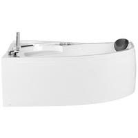 WHIRLPOOL-BADEWANNE mit LED 100x150x80 cm weiß Neiva - Weiß, Kunststoff (100/80/150cm) - Beliani