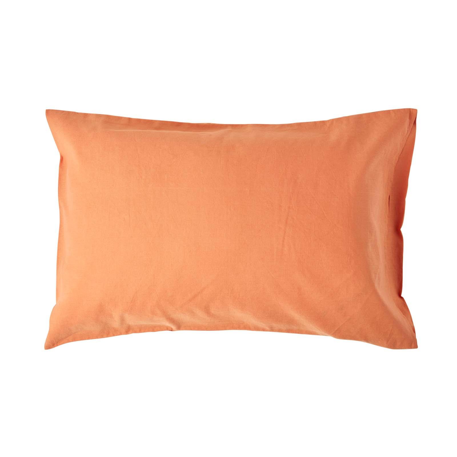 KISSENBEZUG Leinen - Orange, Textil (48/74cm) - Homescapes