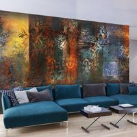 VLIESTAPETE Orange 500/280 cm - Gelb/Orange, Textil (500/1cm) - KUNSTLOFT