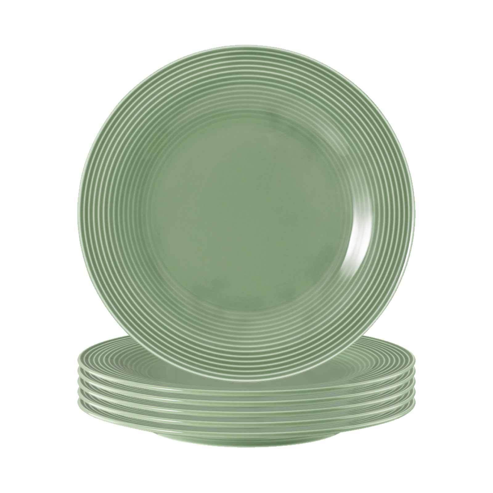 FRÜHSTÜCKSTELLER Beat Color Glaze Salbeigrün ø 23,3 cm 6er Set - Grün, Keramik (23.3cm) - Seltmann Weiden
