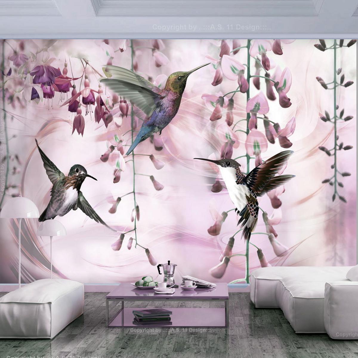 VLIESTAPETE 250/175 cm - Pink, Textil (250/1cm) - KUNSTLOFT