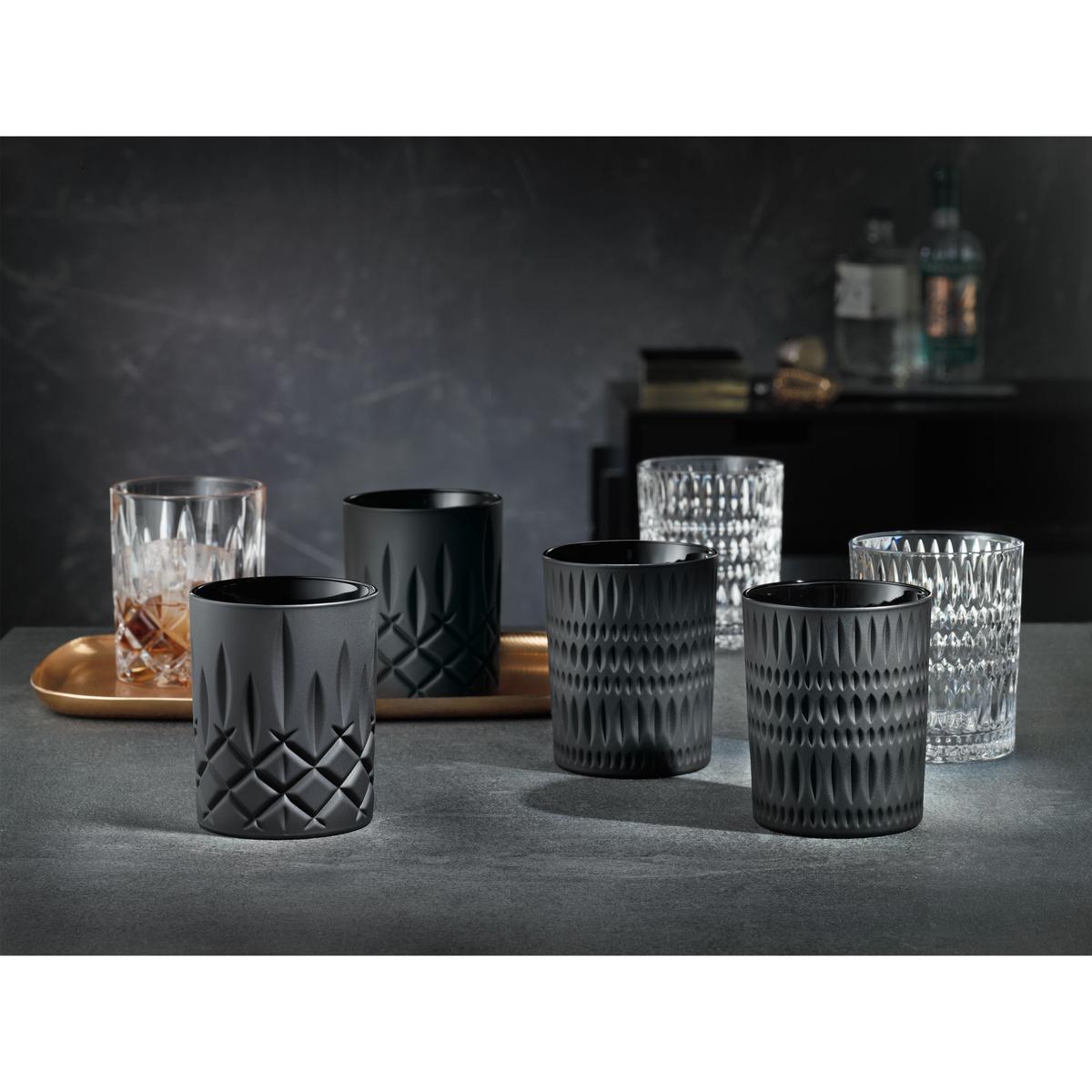 WHISKYGLÄSER Noblesse Black Edition schwarz 295 ml 2er Set - Schwarz, Glas (0.295L) - Nachtmann