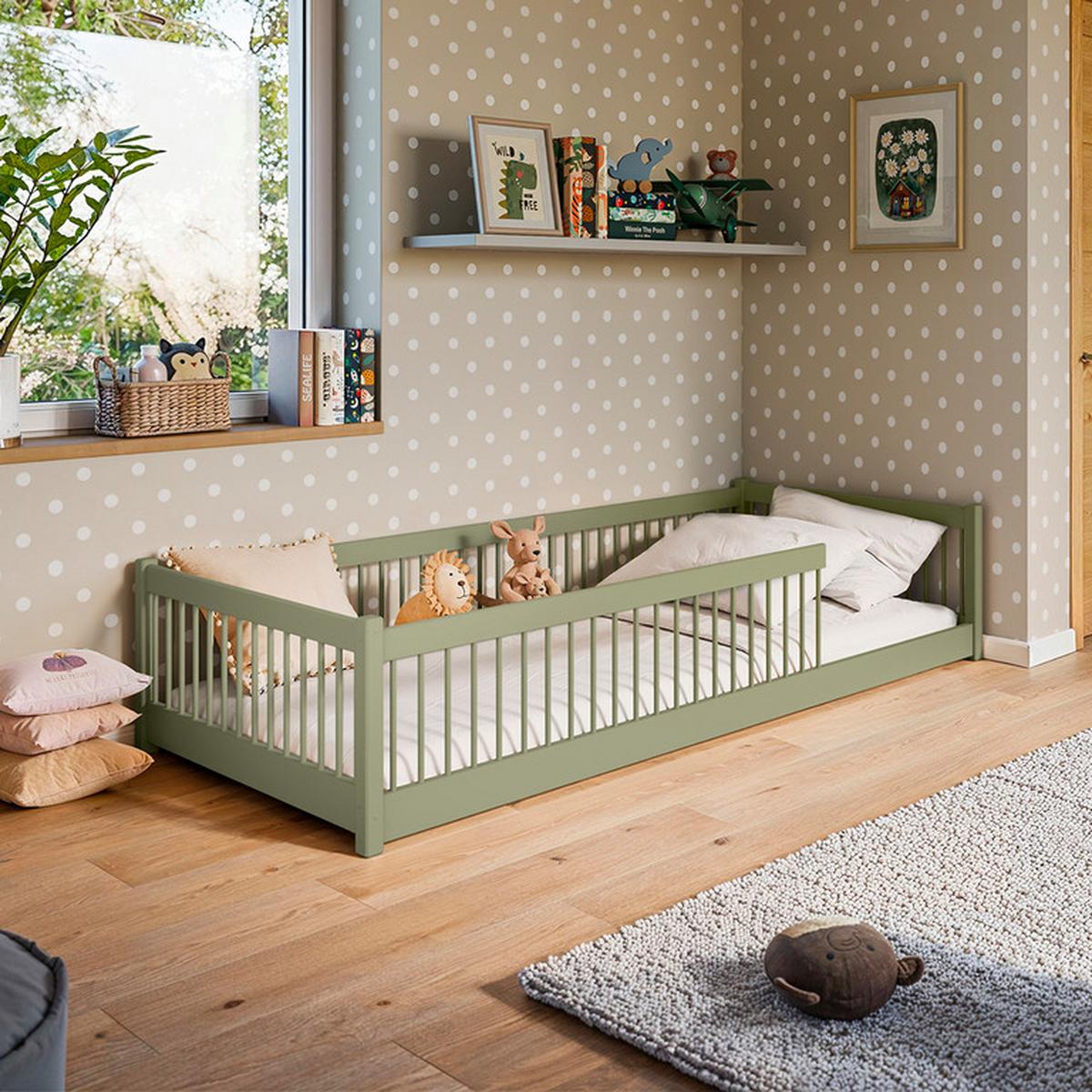 BETT 90/200 Tamara Olive - Grün, Holz (90/200cm) - Petits-meubles