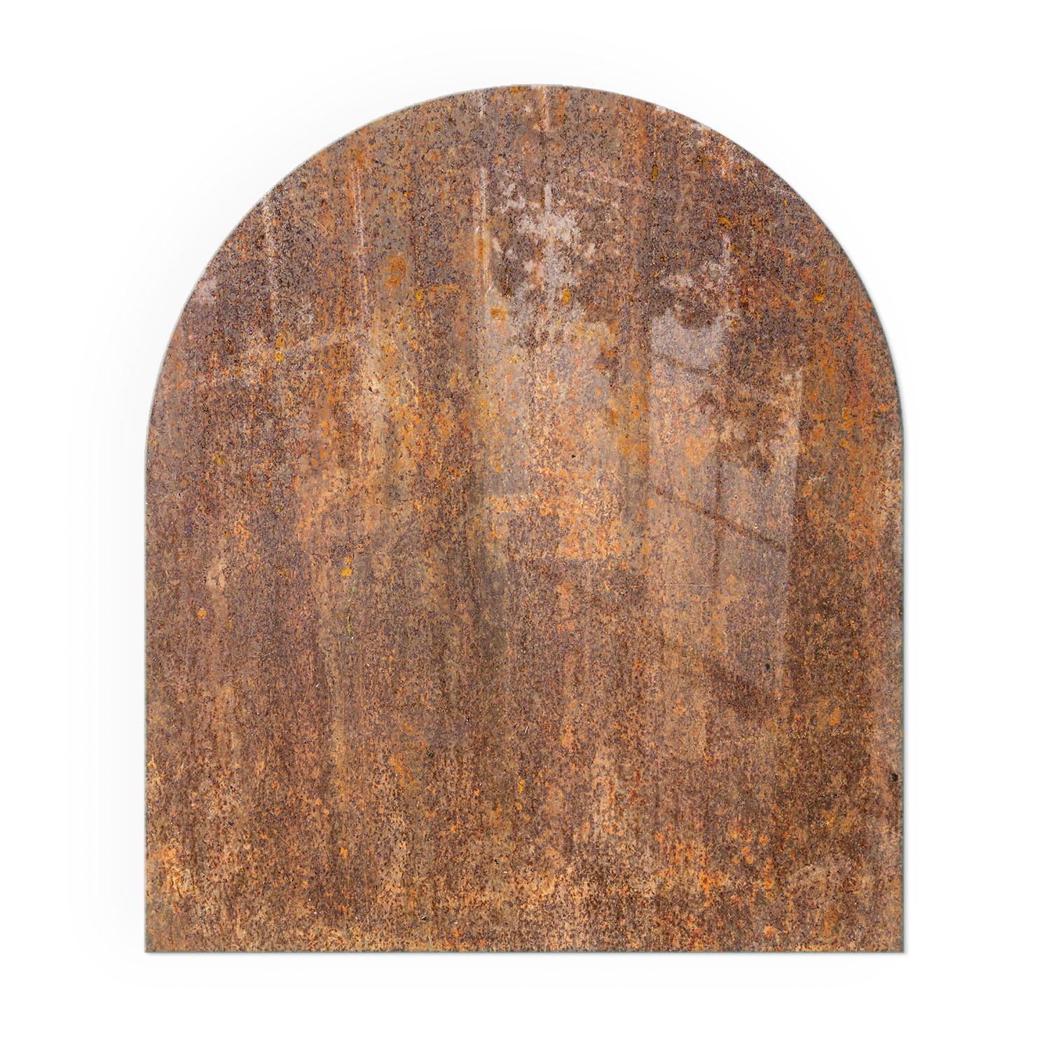 GLASPLATTE für Kamin 80x70 cm - Braun, Glas (80/70/0.4cm) - TULUP