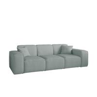 SOFA Celes Premium 3-sitzer Stoff Scala - Pastellblau, Holzwerkstoff/Textil (225/73/88cm) - Fun Möbel