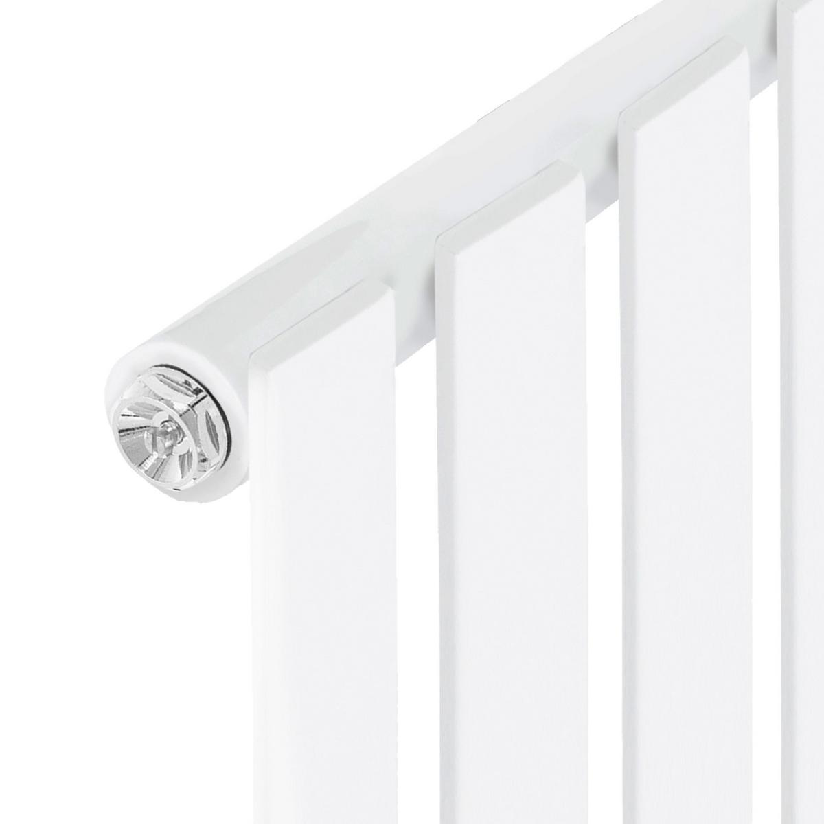 BADHEIZKÖRPER Stella 260x1400 mm Weiß mit Mittelanschluss - Weiß, Metall (26/140/5cm) - LuxeBath