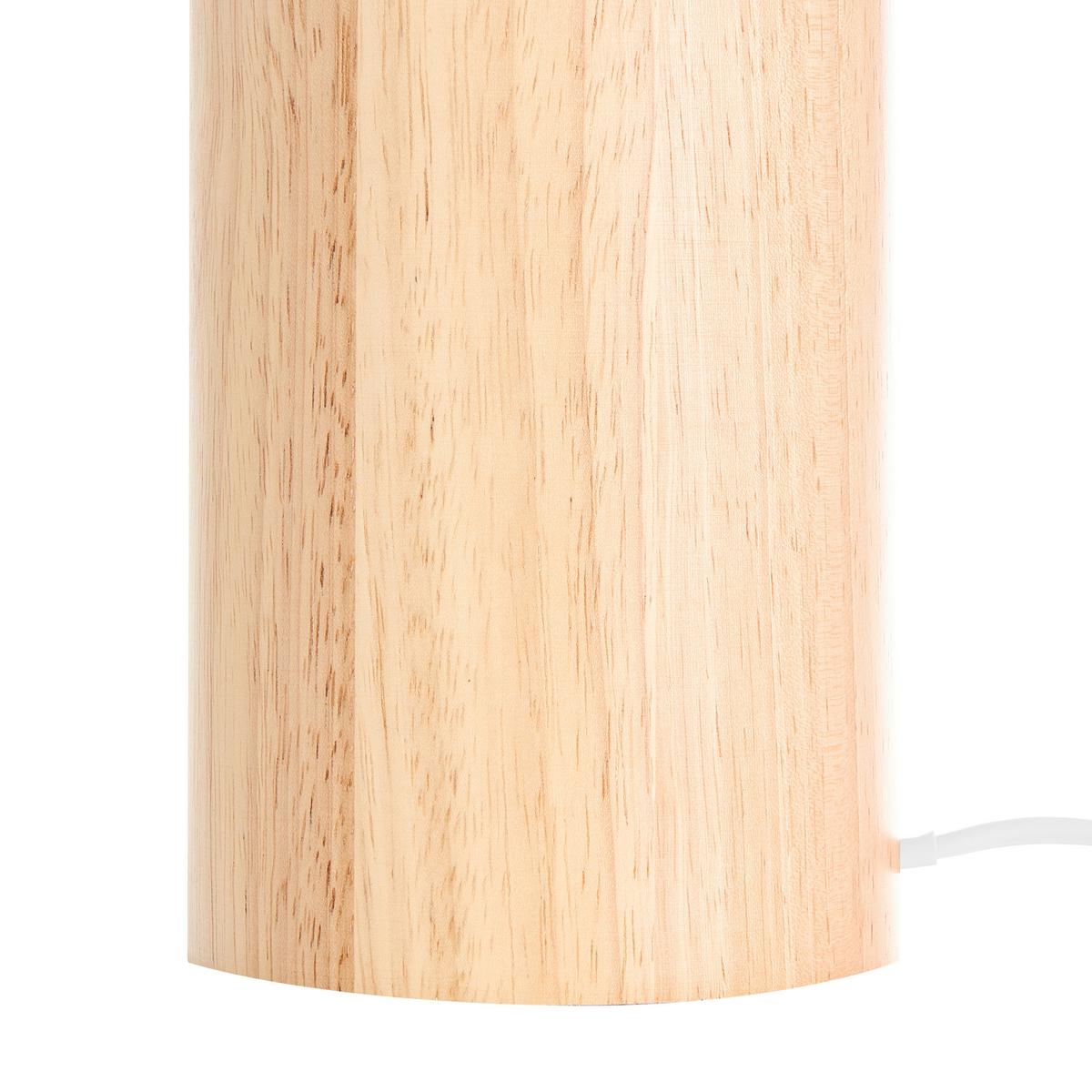 TISCHLAMPE Holz Hellbraun Abens - Hellbraun/Braun, Holz (27/27/35cm) - Beliani