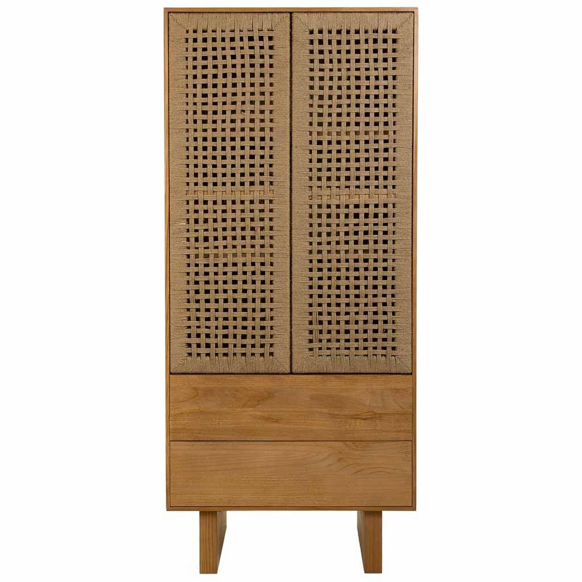 SCHRANK aus Holz 75x45x170 cm - Braun, Holz (75/170/45cm) - Wanderlust