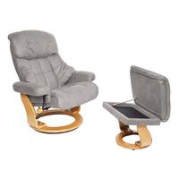 RELAXSESSEL XXL Hellgrau - Hellgrau, Textil (97/112/88cm) - MCA