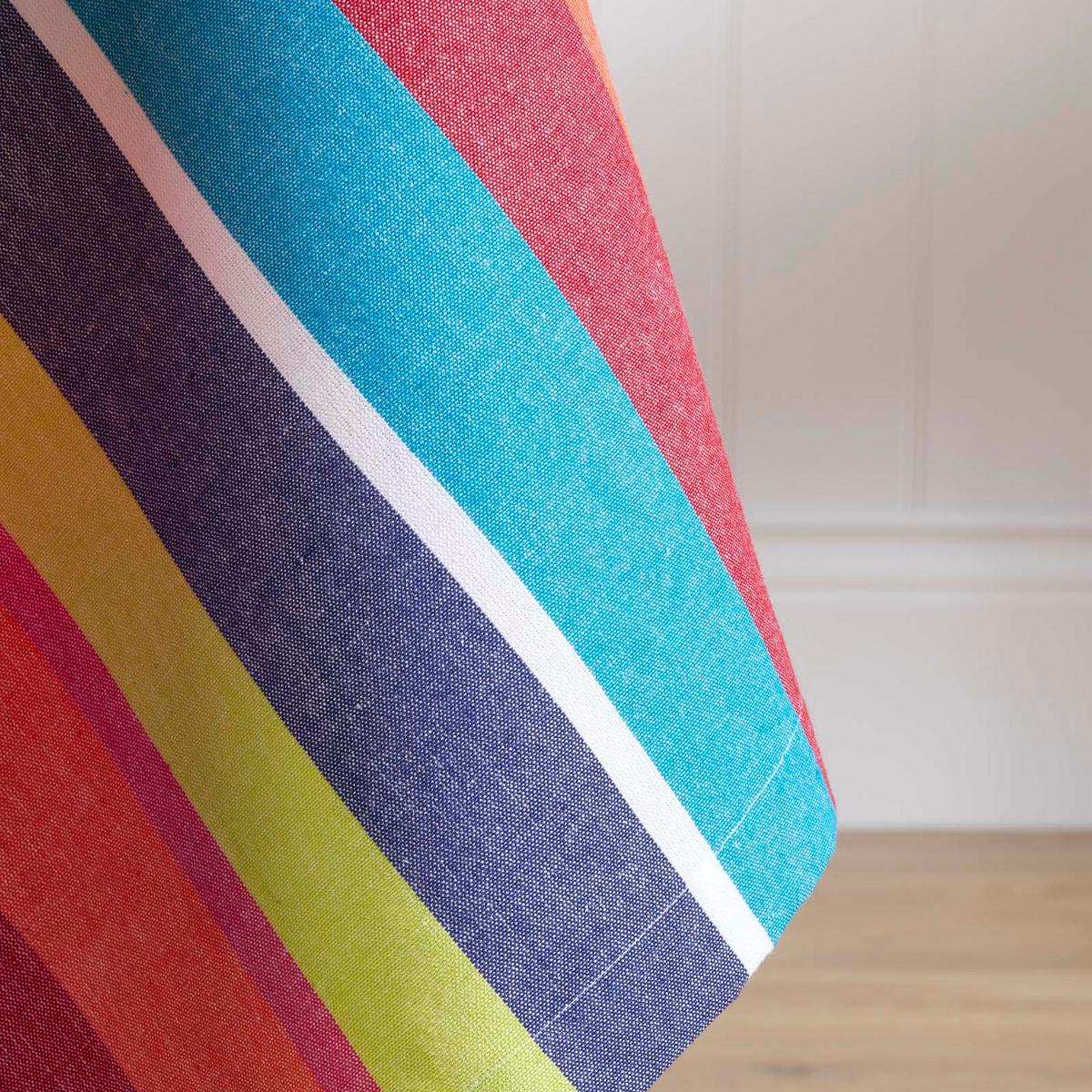TISCHDECKE bunt gestreift 137/178 cm, 100% Baumwolle - Multicolor, Textil (137/178cm) - Homescapes