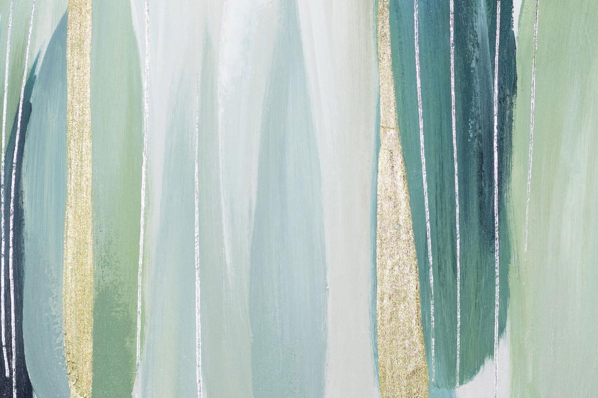 ÖLGEMÄLDE 60/60 cm - Grün, Holz/Textil (60/60cm) - KUNSTLOFT