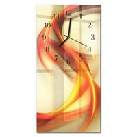 WANDUHR aus Glas 30x60 cm - Abstraktion - Multicolor, Glas (30/60/0.4cm) - TULUP
