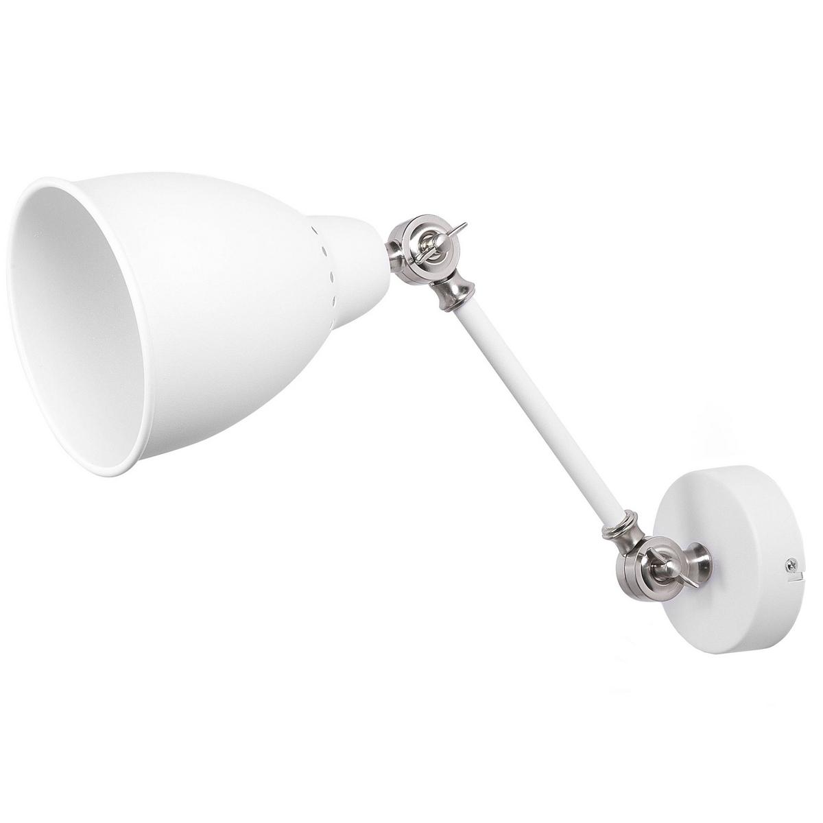 WANDLEUCHTE 2er-Set Mississippi 49/14/23 cm - Weiß, Metall (14/23/49cm) - Beliani