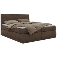 BOXBETT TARENZA 180/200 - Beige Velvet - Topper T25 - H3 - Schwarz/Braun, Kunststoff/Textil (180/200cm) - MKS