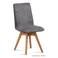 ESSZIMMERSTUHL drehbar (4er-Set) Donni 47x92x60 Eiche geölt/Grau - Eichefarben/Grau, Kunststoff (60/92/47cm) - 58aufmkessel