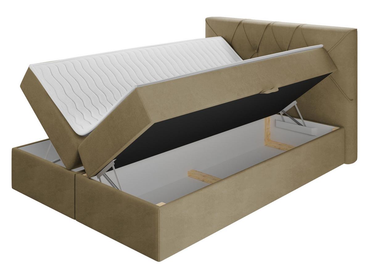 BOXBETT Crystal - H3 - Dunkelblau, Holz (180/200cm) - MIRJAN24