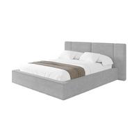 POLSTERBETT mit Bettkasten und Lattenrost, Bett mit Matratze H3/H4 - RIVO 200x200 Grau - Hellgrau, Holzwerkstoff/Textil (200/200cm) - ALTDECOR