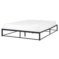 BETT mit Lattenrost 160x200 cm Schwarz Viry - Schwarz, Metall (160/200cm) - Beliani