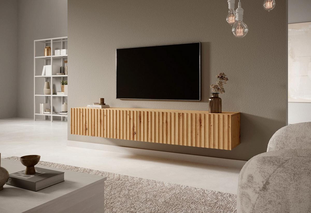 TV-HÄNGEBOARD Telire Eiche 175 cm - Eiche Artisan, Holzwerkstoff (175/30/31.6cm) - Selsey