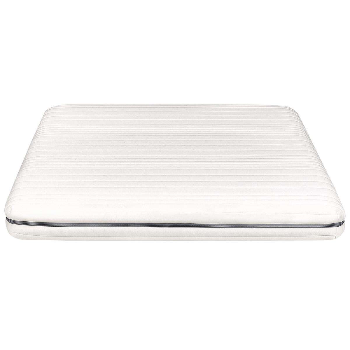 SCHAUMMATRATZE H2/3 Mittel 140/200 cm Enchant - Weiß, Textil (140/200cm) - Beliani