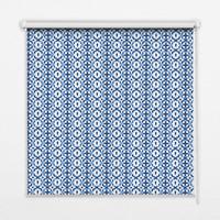 INNENROLLO - Fensterrollo - Rollo - 60x40 cm - Blaue Formen - Blau, Kunststoff (60/140/0.5cm) - TULUP