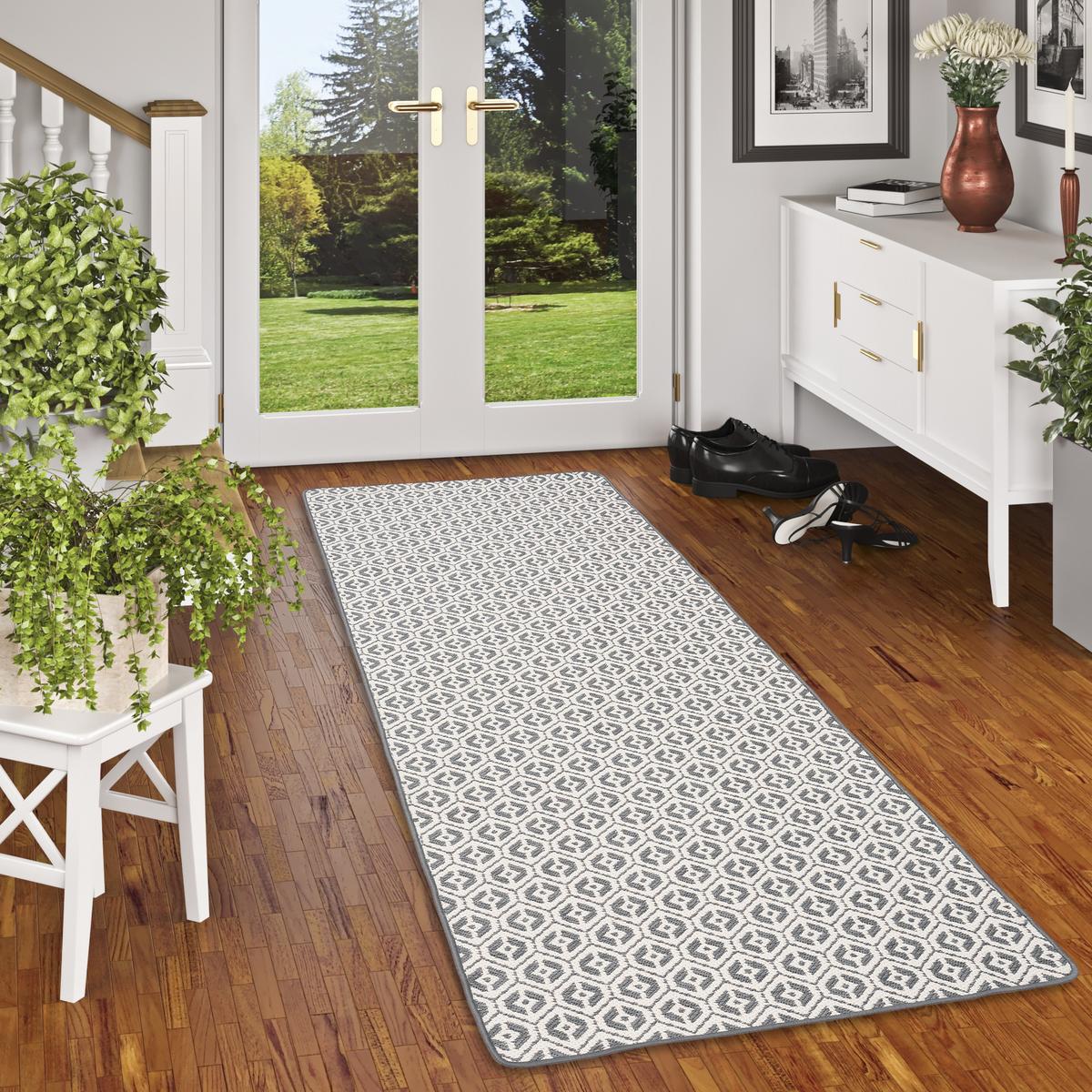 IN- UND OUTDOOR TEPPICH LÄUFER BEIDSEITIG CAPE COD - Grau, Textil (100/300cm) - Snapstyle