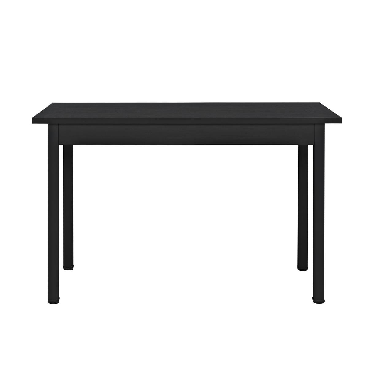 ESSGRUPPE 5 TLG. - Schwarz/Grau, Holzwerkstoff/Kunststoff (120/75/60cm) - [en.casa]