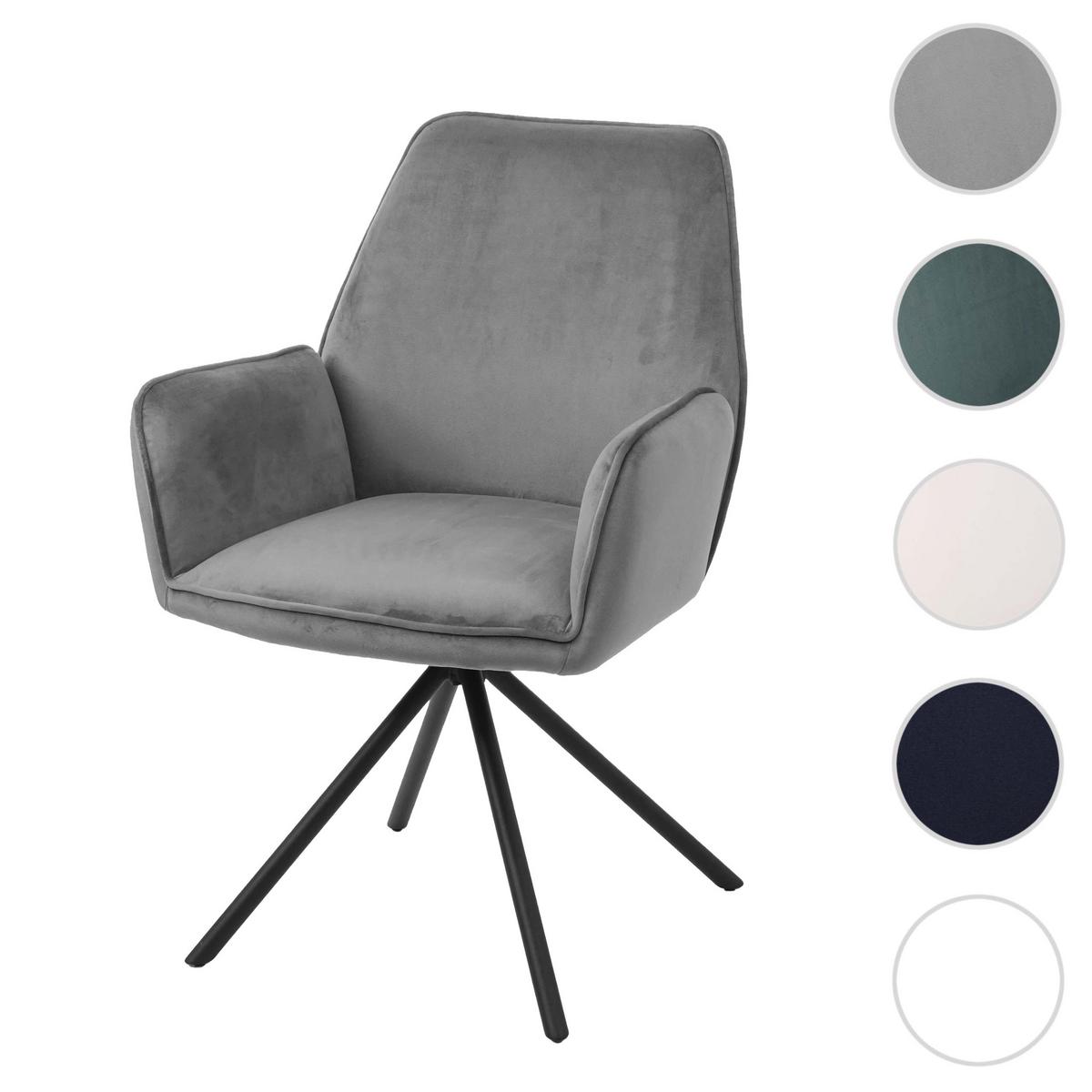 ESSZIMMERSTUHL Anthrazit, Schwarz - Dunkelgrau/Anthrazit, Textil (60/86/60cm) - MCW