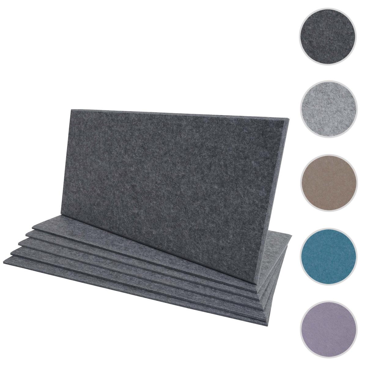 AKUSTIKWANDPANEEL Grau Komplett-Set - Grau, Textil (30/60/1cm) - MCW