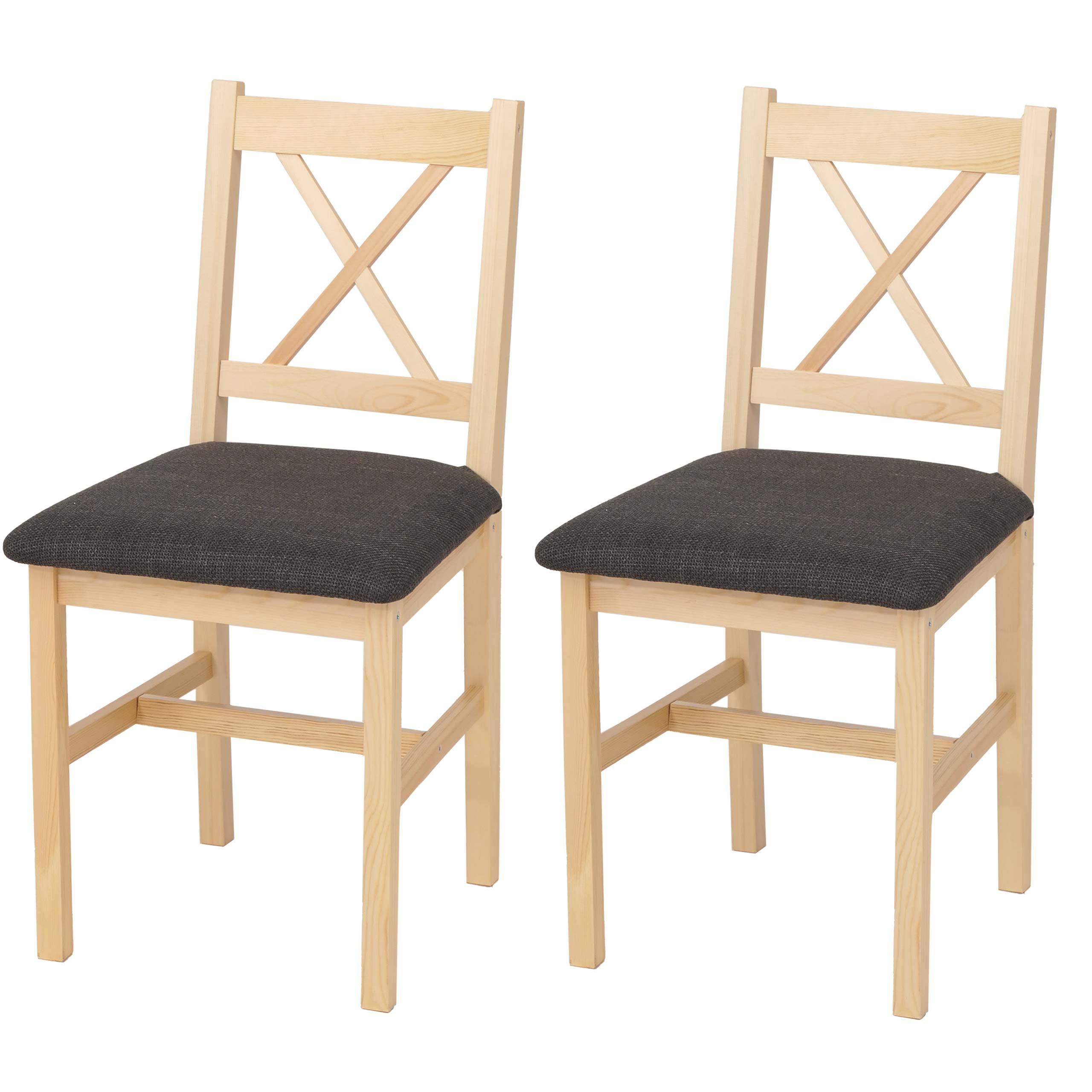 ESSZIMMERSTUHL Braun, Schwarz 2er-Set - Schwarz/Braun, Holz (43/85/44cm) - MCW