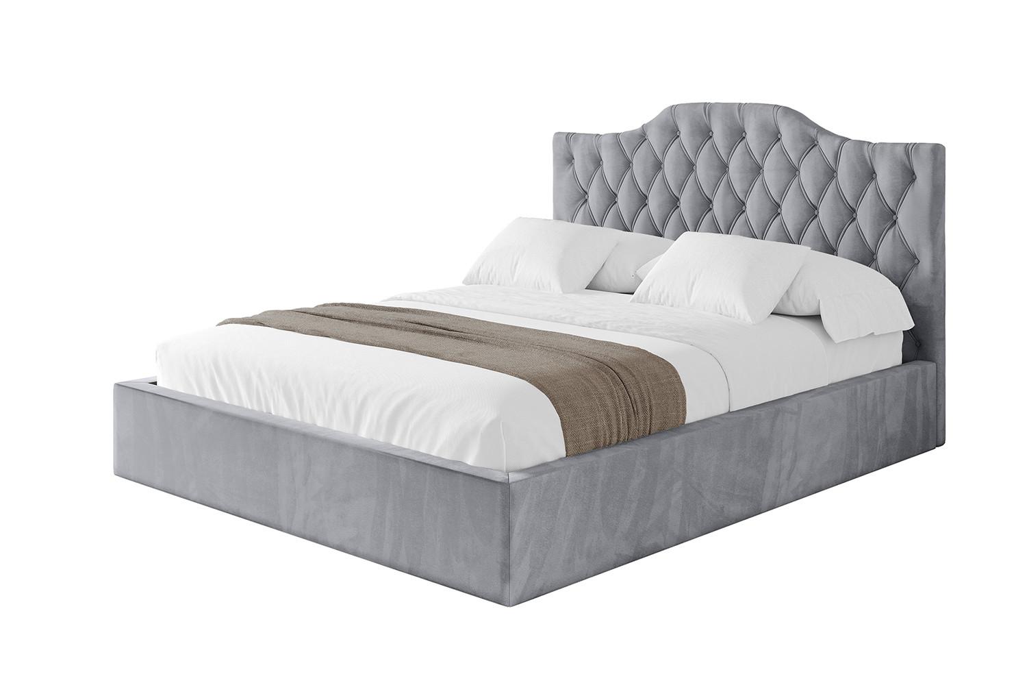 POLSTERBETT mit Bettkasten und Lattenrost, Bett mit Matratze H3/H4 - FALIO 120x200 Hellgrau - Hellgrau, Holzwerkstoff/Textil (120/200cm) - ALTDECOR