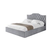 POLSTERBETT mit Bettkasten und Lattenrost, Bett mit Matratze H3/H4 - FALIO 120x200 Hellgrau - Hellgrau, Holzwerkstoff/Textil (120/200cm) - ALTDECOR