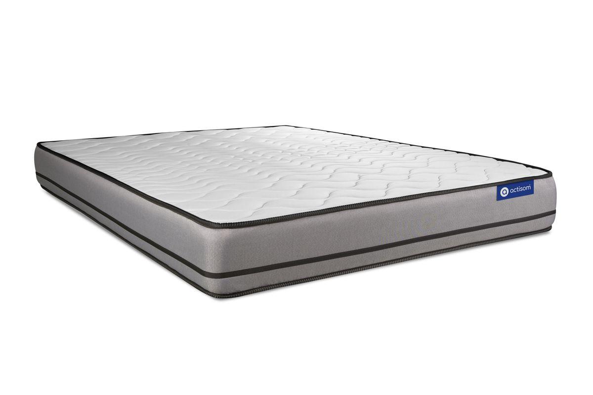 BETT Actimemo night Memory-Schaum 140 x 220 cm h4 - Kit Bettgestell Weiß - Beige/Weiß, Karton/Holz (140/220cm) - ACTISOM