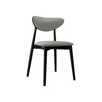 WOHNZIMMER STUHL KT65/C, Holzfarbe: Schwarz - Schwarz/Grau, Holz/Textil (48/80/49cm) - MIRJAN24