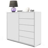 KOMMODE Ben Front in Weiß matt - Weiß, Holzwerkstoff (79/74/36cm) - Vladon