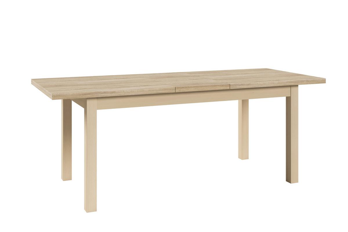 ESSTISCH GINO Ausziehbar 160 - 200 / 80 x 77 cm - Sandfarben/Eiche San Remo, Holz (160/80/77cm) - MASSENO