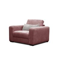 SESSEL OLI in Cordstoff altrosa - Altrosa, Holz/Textil (130/91/108cm) - Wozimo