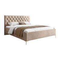 POLSTERBETT INEZ mit Bettkasten 180x200 cm Royal Velvet 170 - Beige, Textil - Lookway