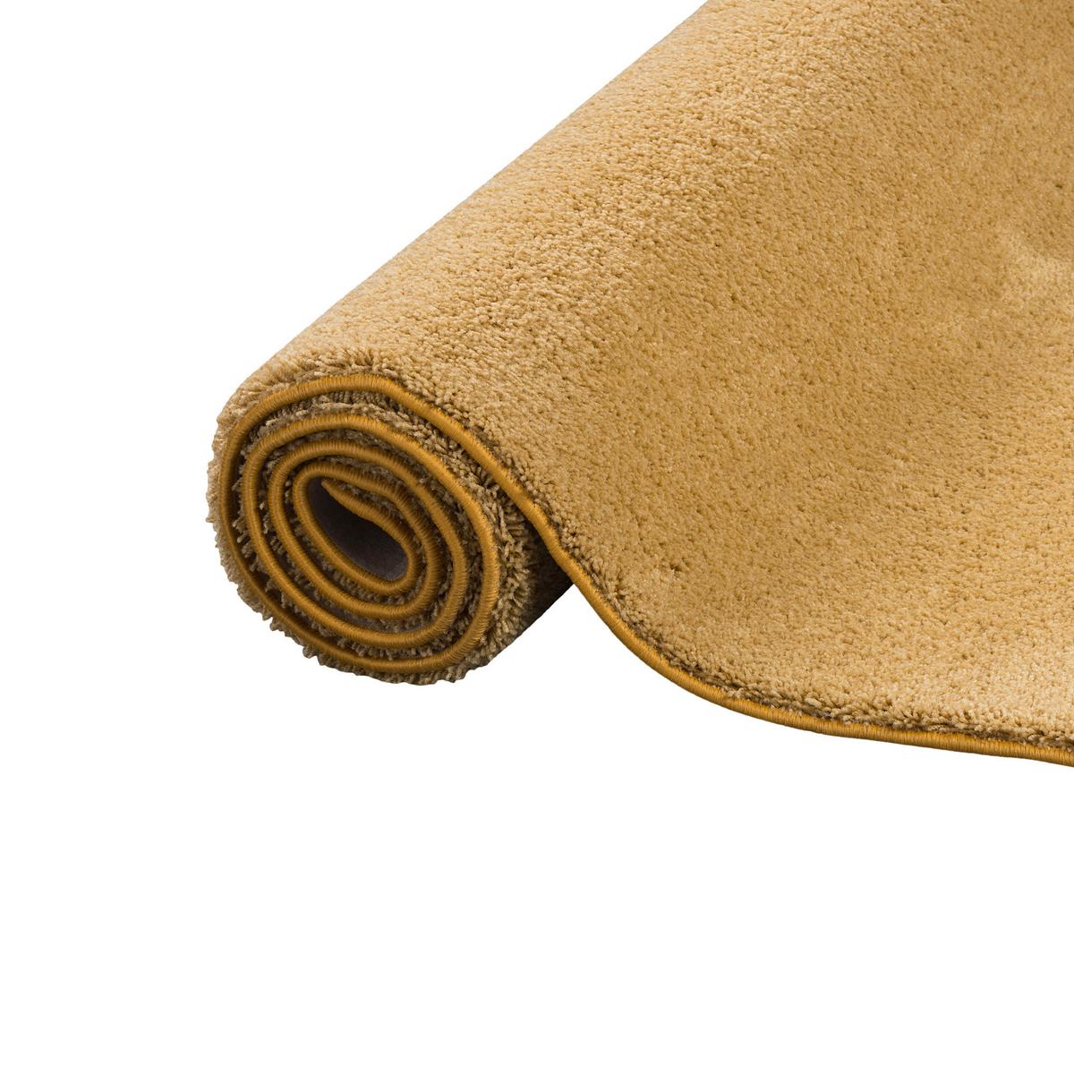 HOCHFLOR SHAGGY TEPPICH PALACE - Currygelb, Textil (80/160cm) - Snapstyle