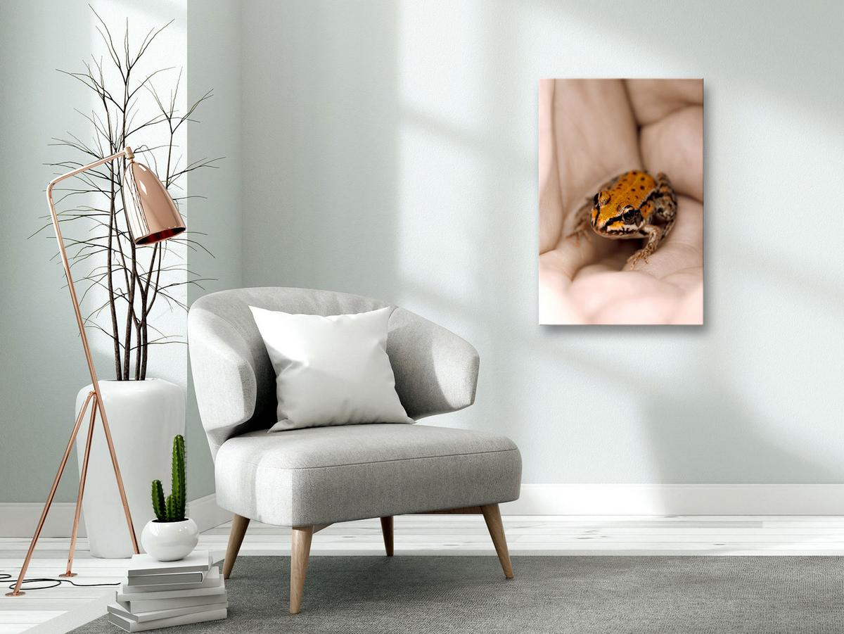 KUNSTDRUCK Beige 40/60 cm - Beige/Orange, Textil (40/60cm) - KUNSTLOFT