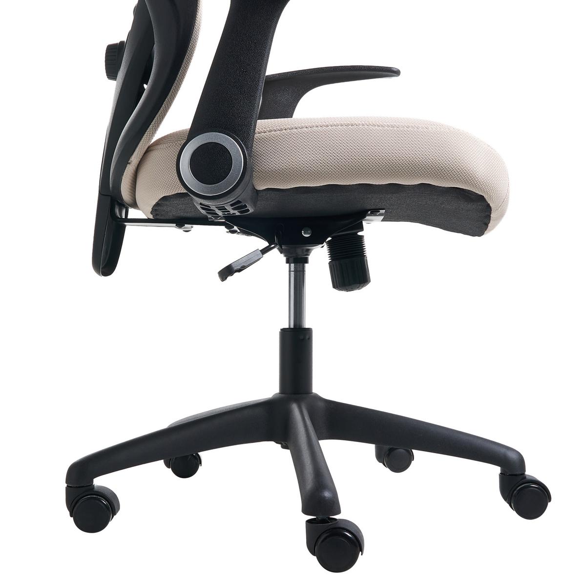 BÜROSTUHL Stoff Beige Zyven - Beige, Textil (60/119/60cm) - Beliani
