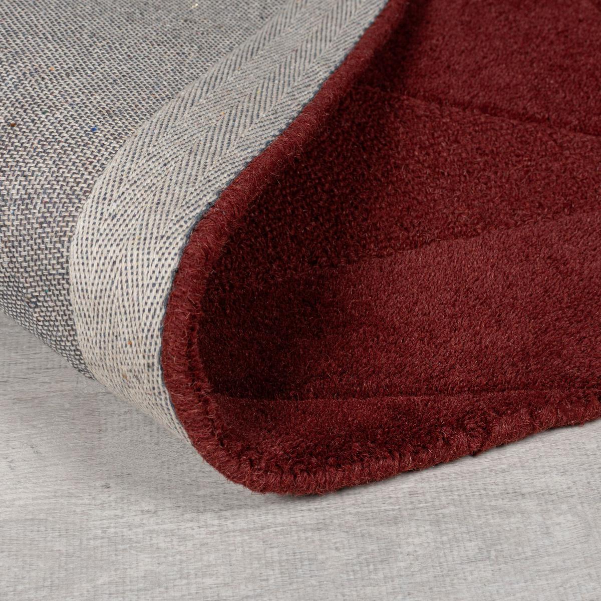 WOLLTEPPICH DEBEN, geometrisch, Rot, 120 x 170 cm - Rot, Textil (170/120cm) - KADIMA DESIGN