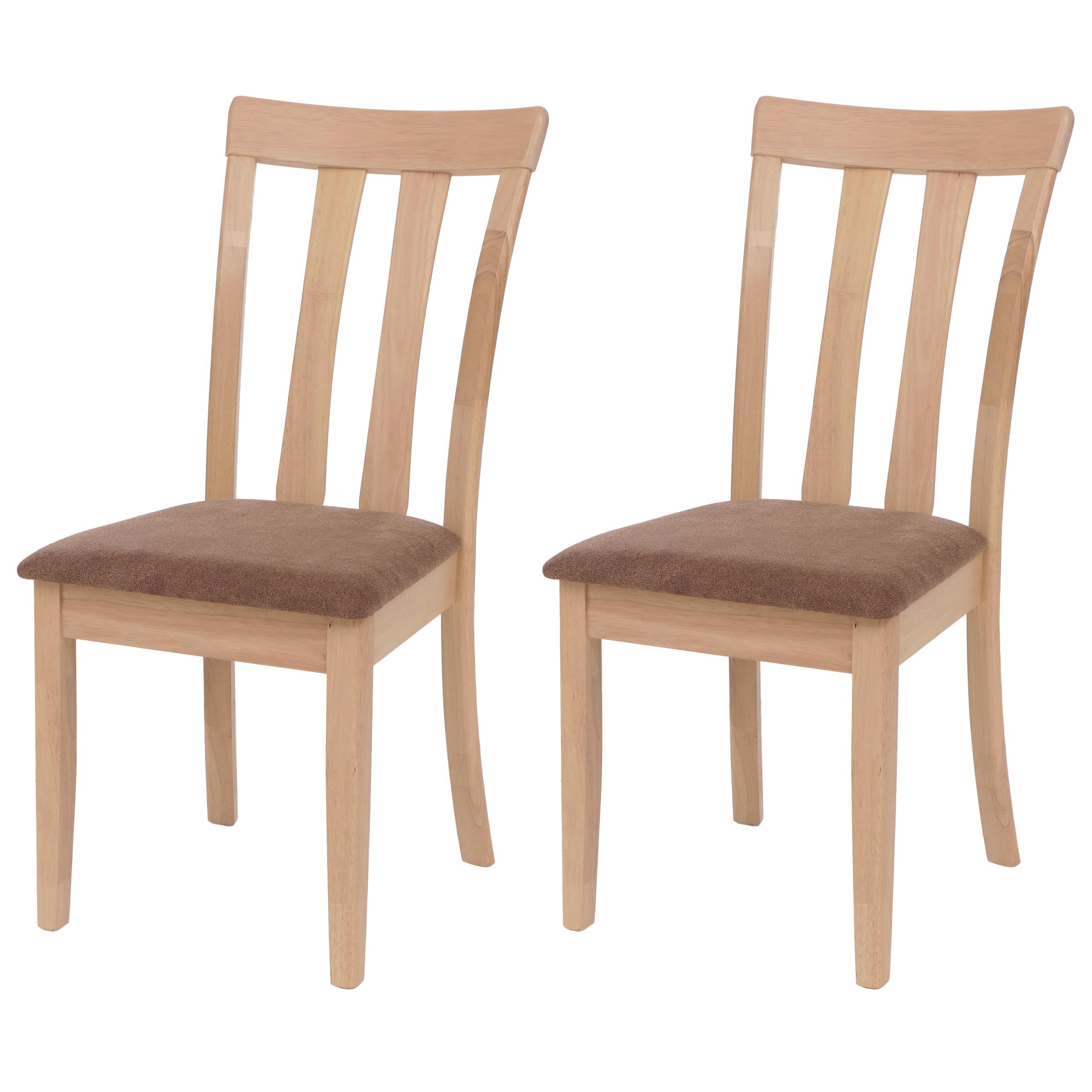 ESSZIMMERSTUHL Braun 2er-Set - Braun, Holz (42/96/58cm) - MCW