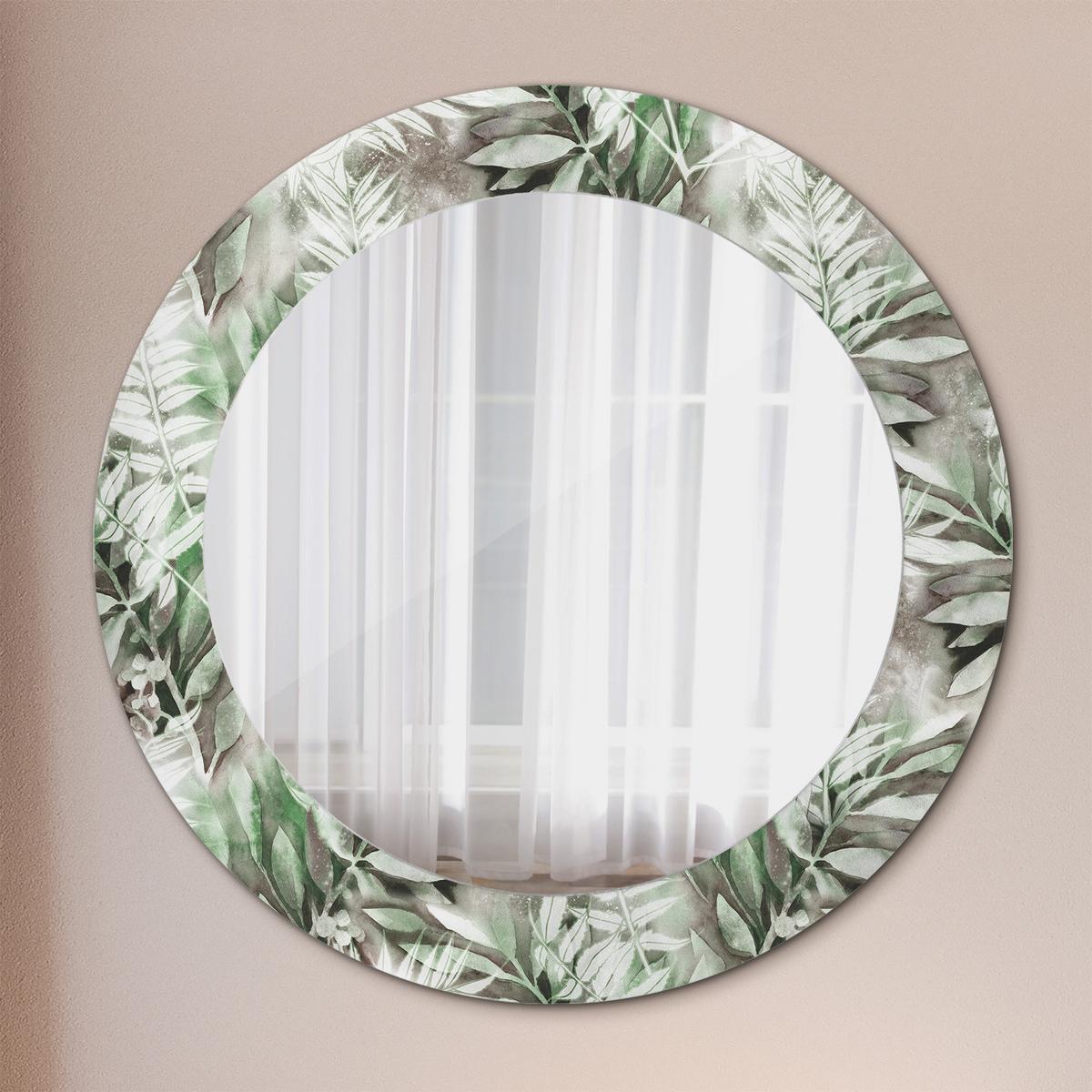 SPIEGEL Rund Ø 60 cm mit Aufdruck - Multicolor, Glas (60/60/0.4cm) - Wallfluent